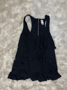 No Boundaries Black Tiered Racerback Tank